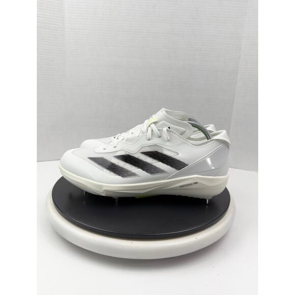 Adidas Adizero Instict+ Women’s Size 9 Metal Softball Cleats IF3361 White Black - Picture 1 of 12